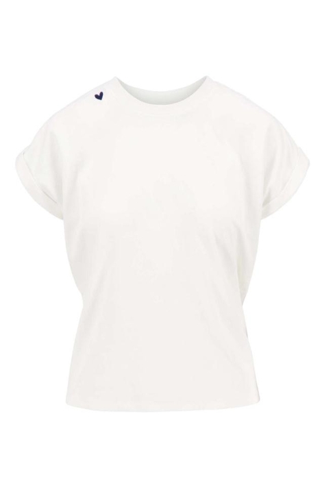 Zusss t-shirt opgerolde mouw met tekst